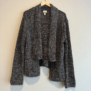 G.H. Bass Knit Cardigan Sweater Open Front Cotton Blend XL